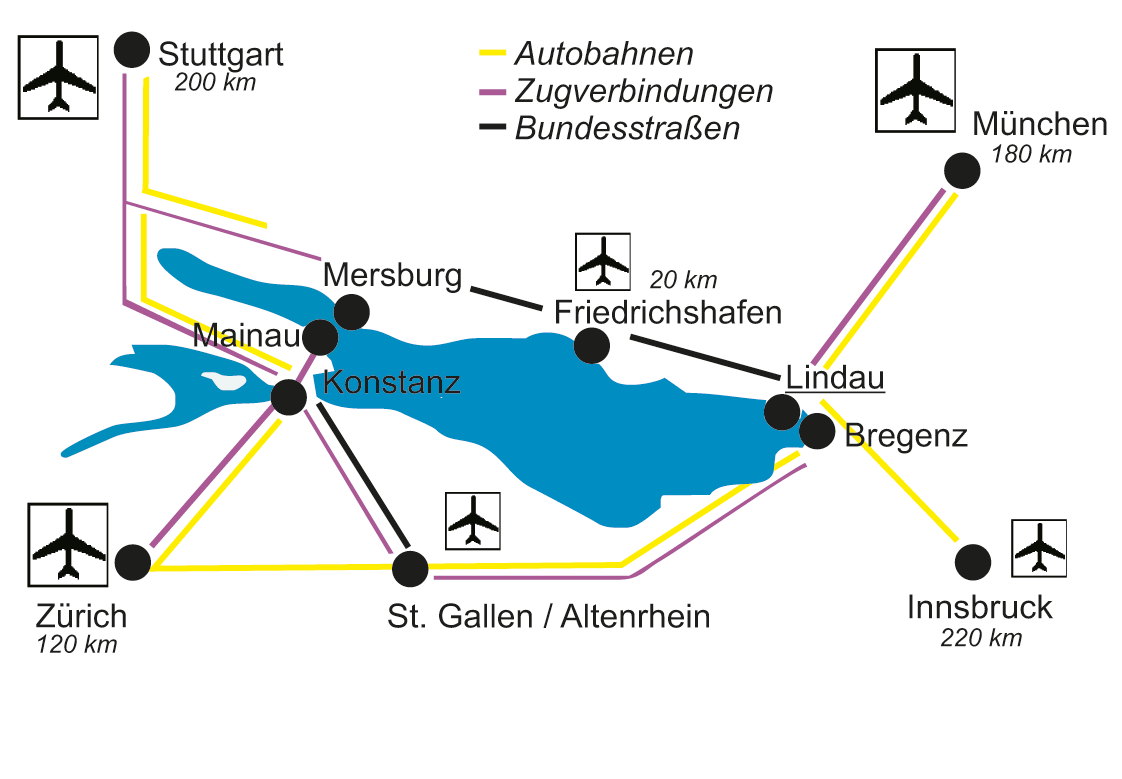 Grafik zur Anbindung Lindaus